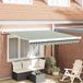 Maison Exclusive - Parasol manuel, 3 x 2,5 mètre, rayé vert-blanc, 100% polyester