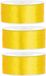 Partydeco Cadeaulint - 3x - geel - 2,5 cm x 25 meter - satijn - sierlint - inpakken - decoratie
