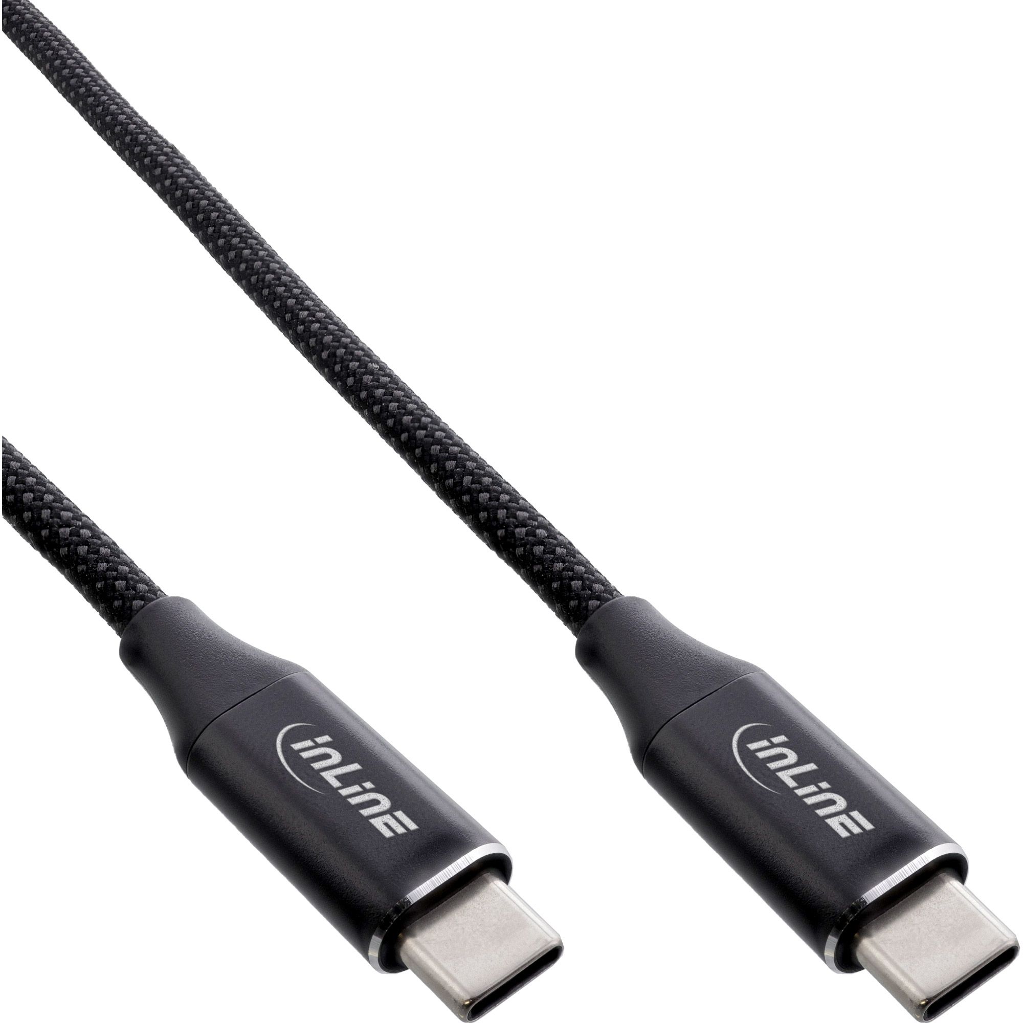 InLine Magnetische USB-C Kabel - 2 meter - Zwart - 100W PD