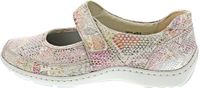 Waldläufer dames instappers multicolor leer dierenprint breed H 40