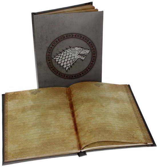 FANS Game of Thrones: Stark Notebook with light