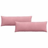 vidaXL - Zitkussens - 2 stuks - Roze - 120 x 40 cm - Corduroy stof