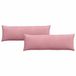 vidaXL - Zitkussens - 2 stuks - Roze - 120 x 40 cm - Corduroy stof