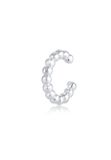 Elli - Oorbellen - Dames Single Earcuff Balletjes Oorclip Basic in Rosé verguld 925 Sterling Zilver