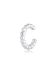 Elli - Oorbellen - Dames Single Earcuff Balletjes Oorclip Basic in Rosé verguld 925 Sterling Zilver