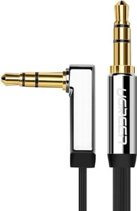 Ugreen - platte - kabel AUX audiokabel 3,5 mm mini-jack 5m zilver