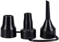 Merkloos / Sans marque Bol Luchtpomp Nozzles - Opblaasmondstukken Adapter - Opblaasbare producten vullen - 3 Afneembare sproeiers - 1 set - Zwart