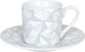 Könitz tasse à expresso avec soucoupe Nuances de gris, 85 ml, Porcelaine