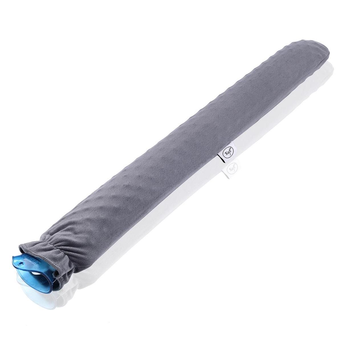 Kufl Extra Lange Warmwaterkruik met Hoes - 80cm/2,5 liter - Grijs