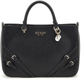 GUESS Bramina Girlfriend Satchel Black Zwart