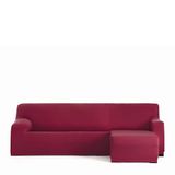 Eysa Bi-elastische bankhoes voor chaise longue, met korte arm aan de rechterkant, kleur: bordeaux, design Harlem