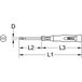 KS Tools 911.2172 fijnmechanische schroevendraaier 4 in 1 PZ met dubbele bits en omkeerbaar lemmet