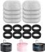 BeiJingLiangPinJiaZuoKeJiWenHuaFaZhanYouXianGongSi Filtres pour Chat - Élimine les Impuretés - Pour Fontaine à Boire pour Chat - 16 Pièces - 8 Filtres à Charbon Actif + 8 Filtres en Mousse