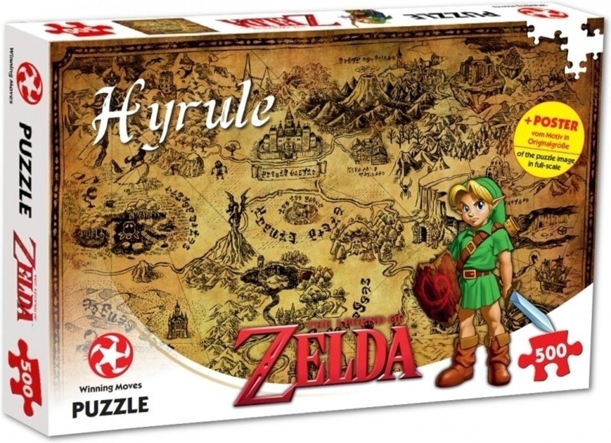 Winning Moves The Legend of Zelda Puzzle - Hyrule Map (500 pieces