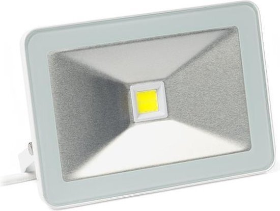 DESIGN LED-SCHIJNWERPER - 30 W, WARMWIT - WIT