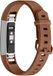 By Qubix Qubix - Compatible Fitbit bandje - Geschikt voor Fitbit Alta HR siliconen bandje met gesp - Maat: Large - Coffee Smartwatch bandje