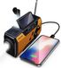 DiverseGoods Radio solaire de secours - Radio de survie - Radio à manivelle - Solaire à manivelle - Kit d'urgence sac à dos de catastrophe - avec lampe de poche et banque d'alimentation 2000 mAh - Fonctionne sur piles pour les catastrophes - Jaune