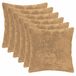 vidaXL Kussensloop 6 st HEERLEN Taupe 45 x 45 cm Nep Konijnenbont