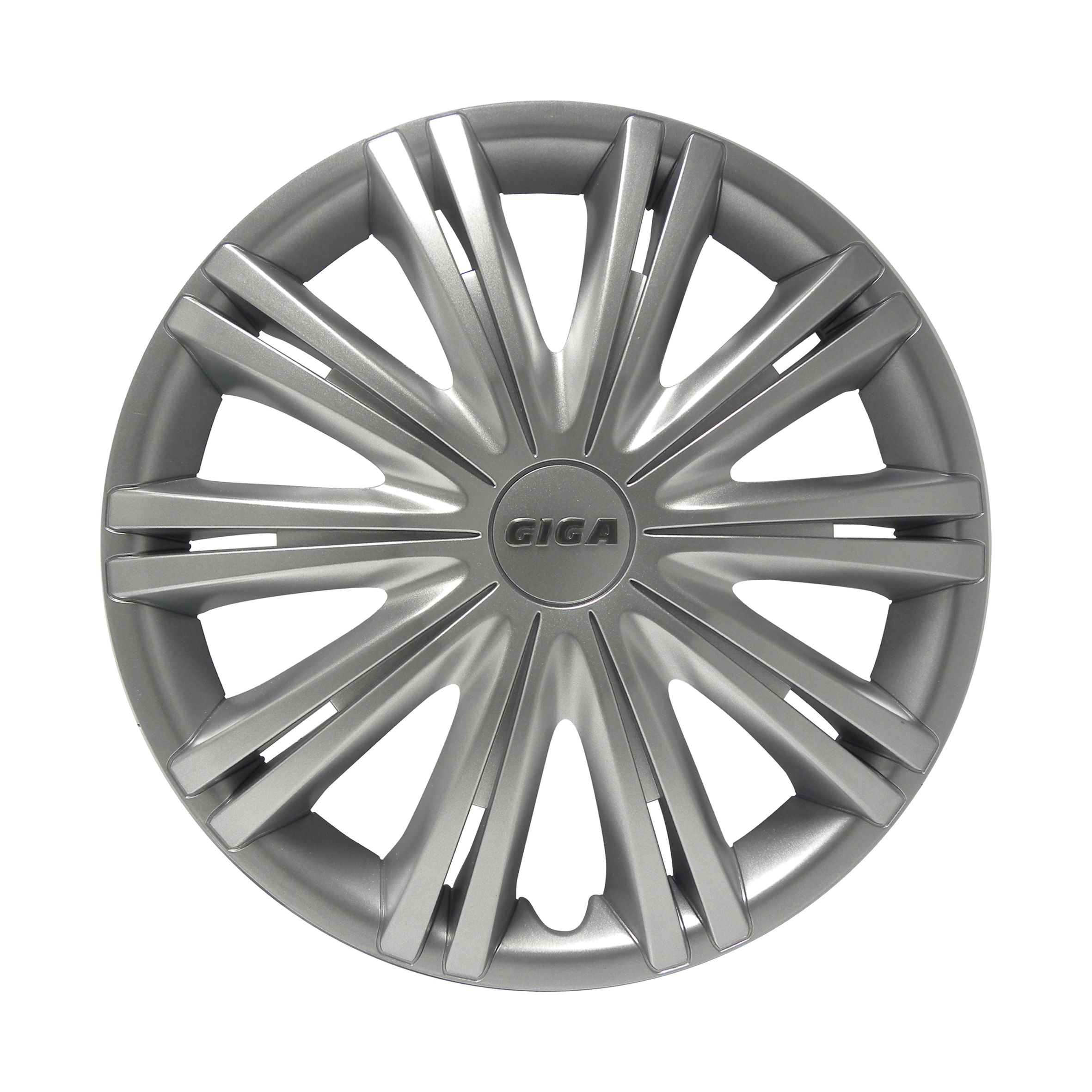 Carpoint Wieldoppen Giga 14 Inch Abs Zilver Set Van 4