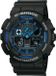 G-Shock GA-100-1A2ER horloge, kunststof, zwart, 20 ATM waterdicht, digitaal, schokbestendig, multisport