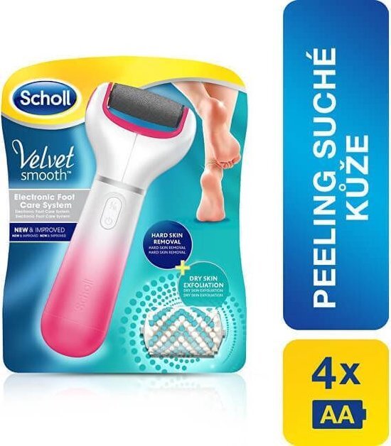 Scholl Velvet Smooth - Elektrický Pilník + Extra Drsná Hlavice