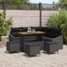 Maison Exclusive - Ensemble de jardin 9 pièces, ensemble de salon en polyrotin noir