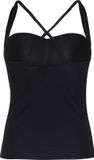 Protest Mixeloise Tankini Dames C-Cup Vaste Vulling Verstelbare Bandjes True Black