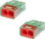 BES LED Vintex Lasklem - 2 Polig - 0.2-2.5 mm2 - Rood - 2 Stuks