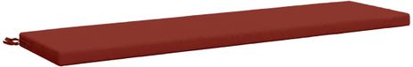 vidaXL - Bankkussen - SOEST - 100% Polyester - Rood - 140 x 40 x 5 cm