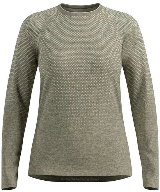 Odlo Essential Seamless T-shirt Met Lange Mouwen Groen L Vrouw