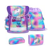 Belmil Classy set de cartables ergonomiques 4 pièces "Rainbow Color" avec sangle de poitrine