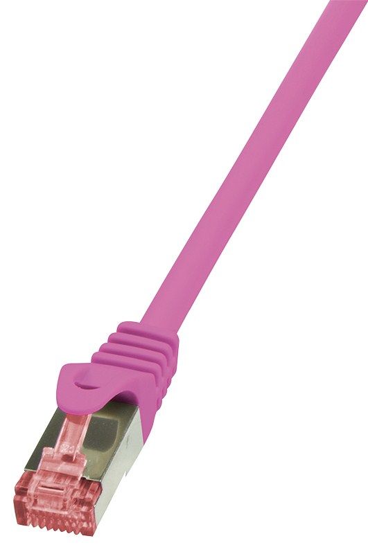 LogiLink Cat.6 S/FTP 1m Roze Netwerkkabel