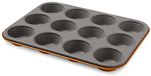 Guardini Smart Colors Cakevorm 12 muffins, staal, oranje
