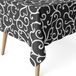 ECOMMERC3 Vlekafstotend tafelkleed voor rechthoekige tafel, afmetingen 300 x 140 cm, vuilafstotend, extra zacht en waterdicht, zwart
