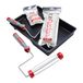 ProDec Advance Ice Fusion 6-delige 9 inch en 4 inch Set voor een ultragladde afwerking Schilderen met emulsie- en satijnverven op binnenmuren, plafonds, hout en metaal, 4" 9"