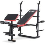 FFitness Opvouwbare gewichtsbank, multifunctionele sportschool, borstzak met verstelbare houder en rugleuning