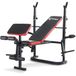 FFitness Opvouwbare gewichtsbank, multifunctionele sportschool, borstzak met verstelbare houder en rugleuning
