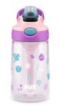 NUK By Contigo Easy Straw Cup Drinkfles met rietje voor kinderen (vanaf 4 jaar), gemaakt van duurzaam Tritan, BPA-vrij, vaatwasmachinebestendig, 420 ml, tulp