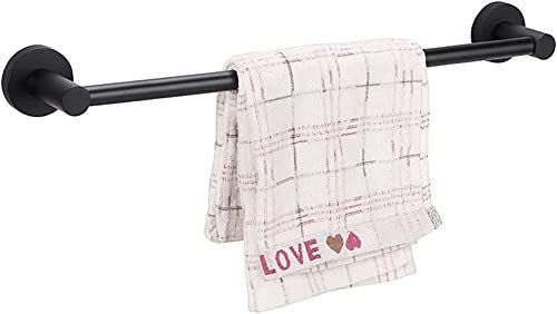Handdoekrailrek Geborsteld 40cm 55cm Enkele handdoekstangen, 304 roestvrij staal Wandgemonteerde enkele handdoekhouder voor badkameraccessoires voor badkamerkeuken (Kleur: Enkele handdoekstang, Maat
