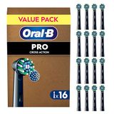 Oral-B opzetborstels PRO CrossAction, zwart, 16 stuks
