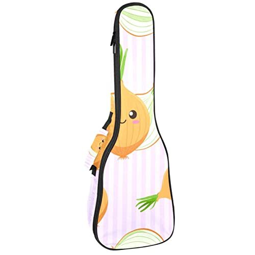 UEKWLOSDN Concert Ukelele Hoes Leuke Ccartoon Union Patroon Ukelele Tas voor Meisjes Sopraan Ukelele Rugzak met Verstelbare Bandjes & Fixeerbaar Klittenband - 26 Inch