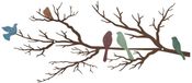 Unyqoos Metalen wanddecoratie met vogels op tak