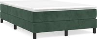 Boxspring Boxspring avec matelas velours vert foncé 120x200 cm