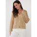 EsQualo Cardigan Oversize Lurex Sable Clair Taille : XXL