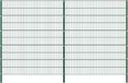 vidaXL Schuttingpaneel met palen, ijzer, 349x200 cm, groen