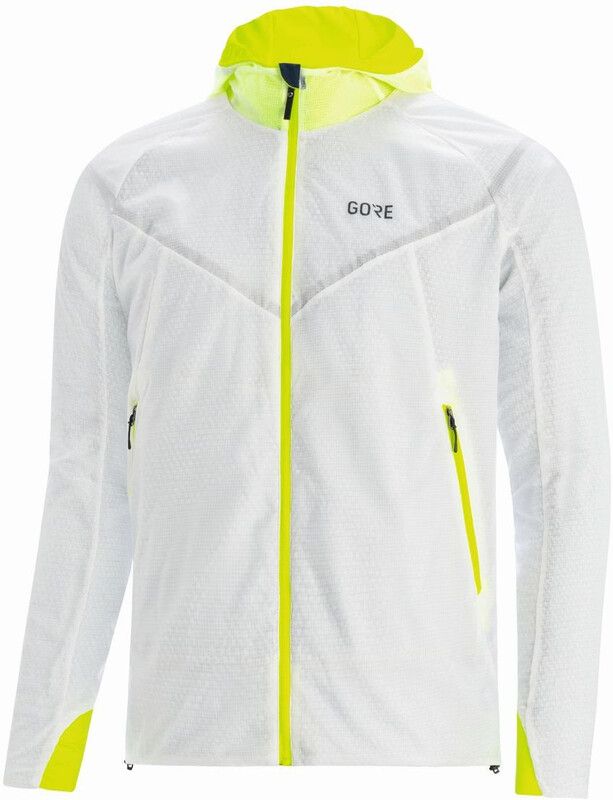 Gore Wear R5 Gore-Tex Infinium Geïsoleerde Jas Heren - white/neon yellow
