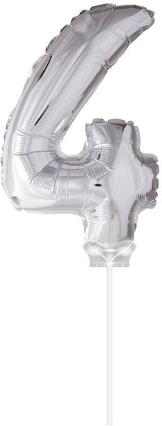 Haza original Folie Ballon 4 Zilver 40cm