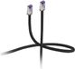 Flexline® Patchkabel cat. 6A S/FTP, korte Bauform, PIMF, zwart, 0,15m