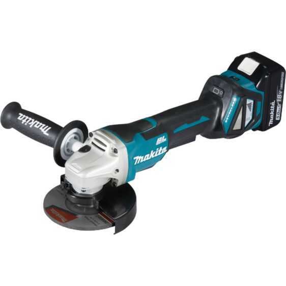 Makita DGA515RTJ - Accu Haakse Slijper - 18V - 5.0Ah - incl. 2x Accu & Lader