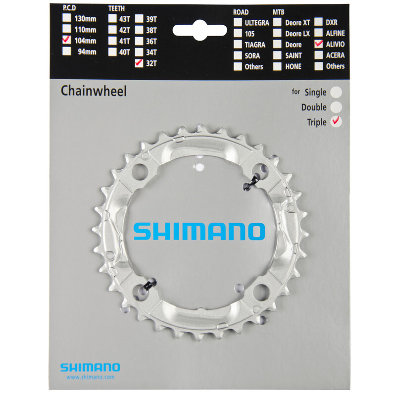 Shimano Alivio FC-M430 kettingblad zilver